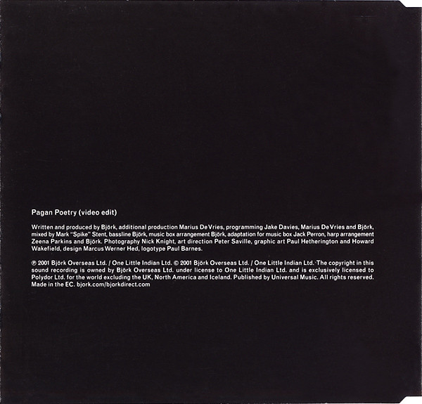 Björk - Pagan Poetry | Polydor (PAGAN 1) - 4