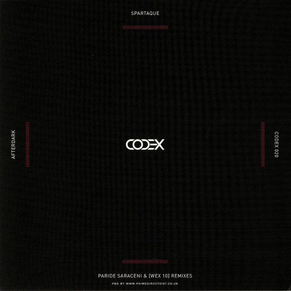 Spartaque - Afterdark | Codex Recordings (CODEX 020) - 2 Spartaque - Afterdark | Codex Recordings (CODEX 020) - 2