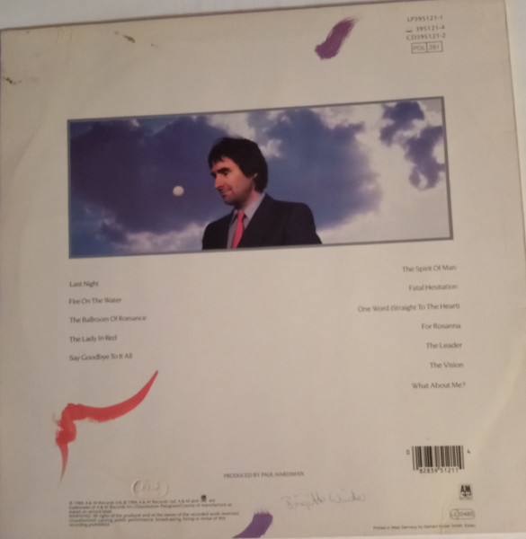 Chris de Burgh - Into The Light | A&M Records (LP395121-1) - 2