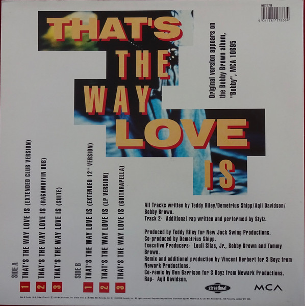 Bobby Brown - That's The Way Love Is | MCA Records (MCST 1783) - 3