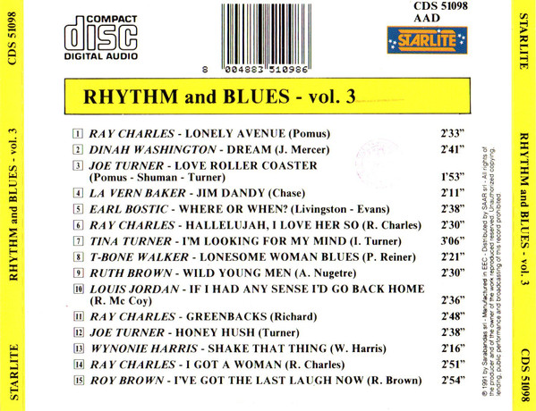 Various - Rhythm And Blues Vol. 3 | Starlite (CDS 51098) - 3