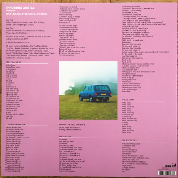 Throbbing Gristle - 20 Jazz Funk Greats | Mute (TGLP4) - 2 Throbbing Gristle - 20 Jazz Funk Greats | Mute (TGLP4) - 2