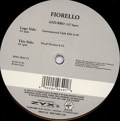 Fiorello - Azzurro | House No. (HNO 5042-12)