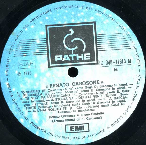 Renato Carosone - Renato Carosone 2 | Pathé (3C 048-17313 M) - 4 Renato Carosone - Renato Carosone 2 | Pathé (3C 048-17313 M) - 4