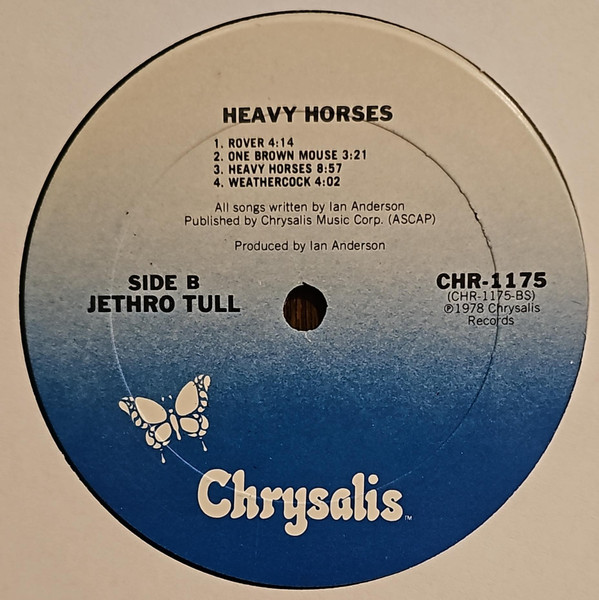 Jethro Tull - Heavy Horses | Chrysalis (CHR-1175) - 4 Jethro Tull - Heavy Horses | Chrysalis (CHR-1175) - 4