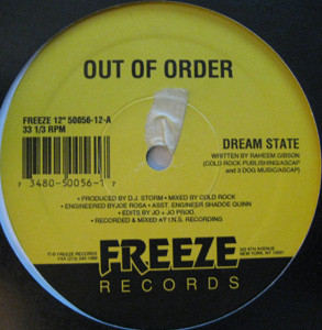 Out Of Order - Dream State / Rough Around The Edges | Freeze Records (50056-12) - main Out Of Order - Dream State / Rough Around The Edges | Freeze Records (50056-12) - main