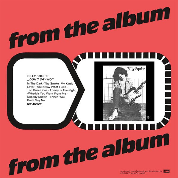 Billy Squier - The Stroke | Capitol Records (1A 006-86385) - 2