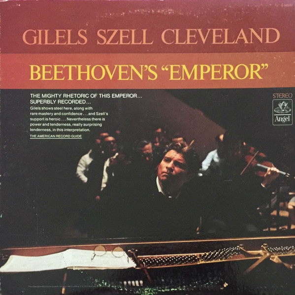 Emil Gilels , George Szell , The Cleveland Orchestra / Ludwig van Beethoven - Beethoven's "Emperor" | Angel Records (S-36031) - main