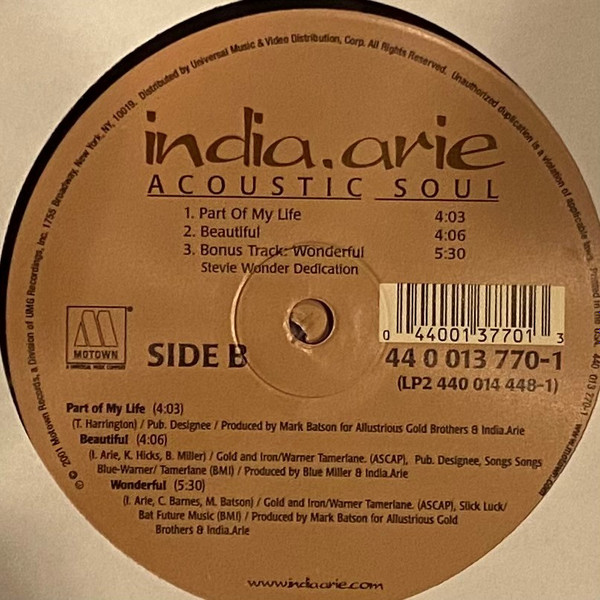 India.Arie - Acoustic Soul | Motown (440 013 770-1) - 3