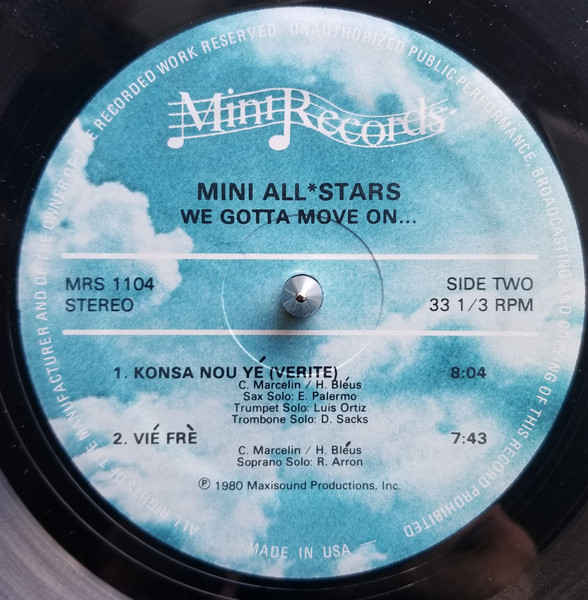 Mini All Stars - We Gotta Move On... | Mini Records (MRS 1104) - 4 Mini All Stars - We Gotta Move On... | Mini Records (MRS 1104) - 4