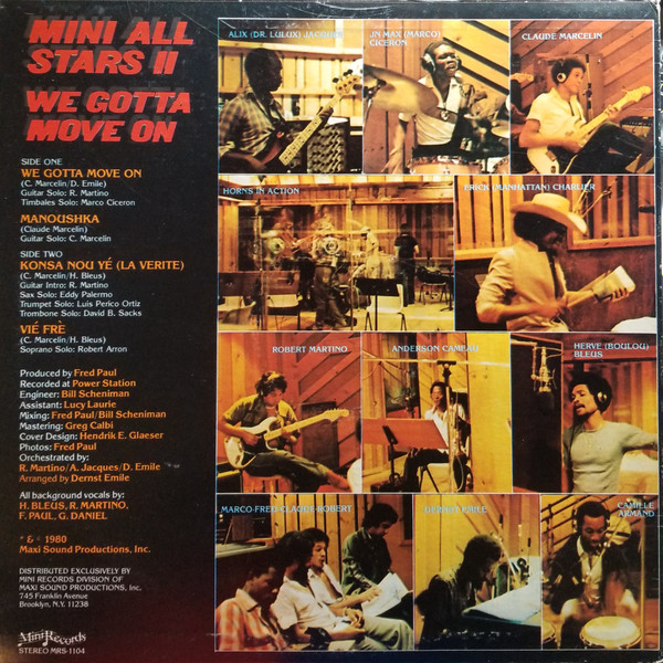 Mini All Stars - We Gotta Move On... | Mini Records (MRS 1104) - 2 Mini All Stars - We Gotta Move On... | Mini Records (MRS 1104) - 2