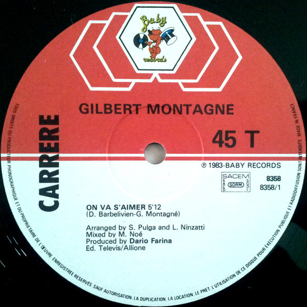 Gilbert Montagné - On Va S'aimer | Baby Records (8358) - 3