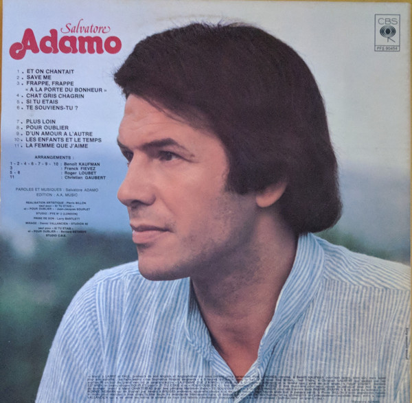 Adamo - Salvatore Adamo | CBS (PFS 90454) - 2