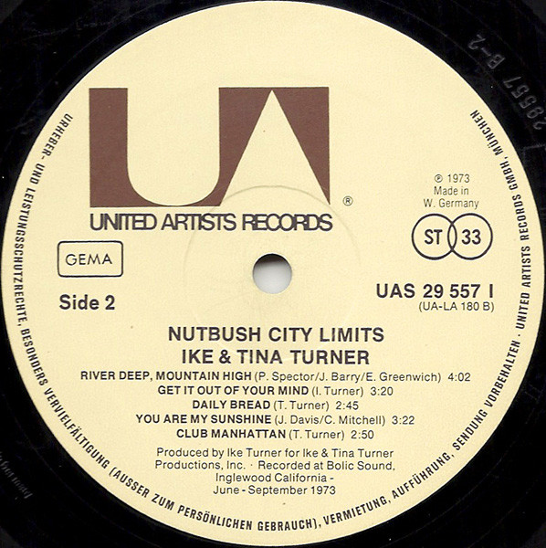 Ike & Tina Turner - Nutbush City Limits | United Artists Records (UAS 29 557 I) - 4 Ike & Tina Turner - Nutbush City Limits | United Artists Records (UAS 29 557 I) - 4