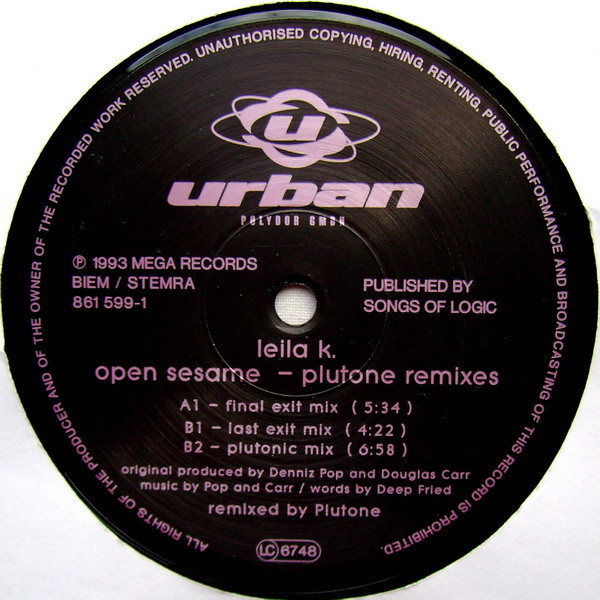 Leila K - Open Sesame (Final Exit Remix) | Urban (861 599-1) - 3 Leila K - Open Sesame (Final Exit Remix) | Urban (861 599-1) - 3