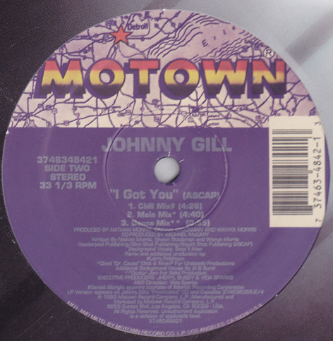 Johnny Gill - I Got You | Motown (3746348421) - 2