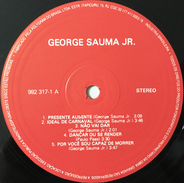 George Sauma Jr. - George Sauma Jr. | Not On Label (992 317-1) - 3
