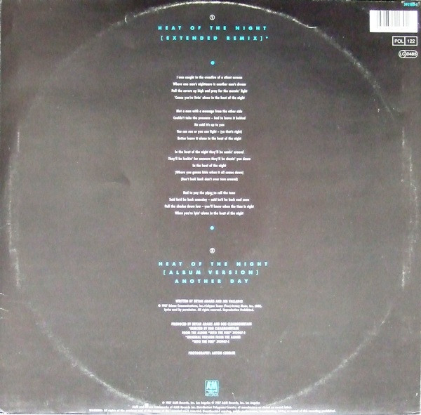 Bryan Adams - Heat Of The Night | A&M Records (392 180-1) - 2 Bryan Adams - Heat Of The Night | A&M Records (392 180-1) - 2