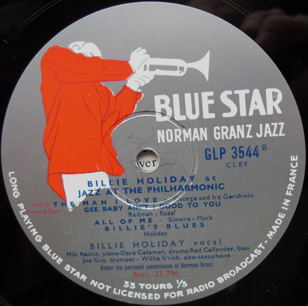 Billie Holiday - At Jazz At The Philharmonic | Clef Records (MG C-169) - 4