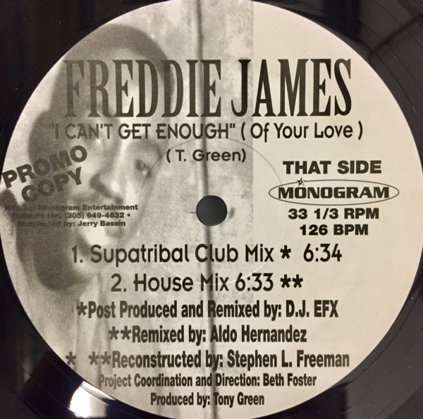 Freddie James - I Can't Get Enough (Of Your Love) (Remixes) | Monogram (MUSV-9001R) - main Freddie James - I Can't Get Enough (Of Your Love) (Remixes) | Monogram (MUSV-9001R) - main