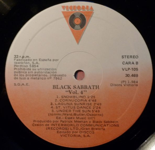 Black Sabbath - Black Sabbath Vol 4 | Victoria (C-30.469) - 3