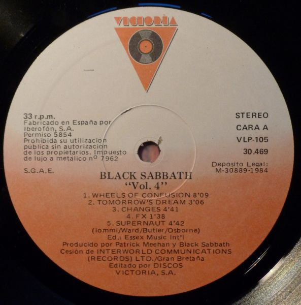 Black Sabbath - Black Sabbath Vol 4 | Victoria (C-30.469) - 4