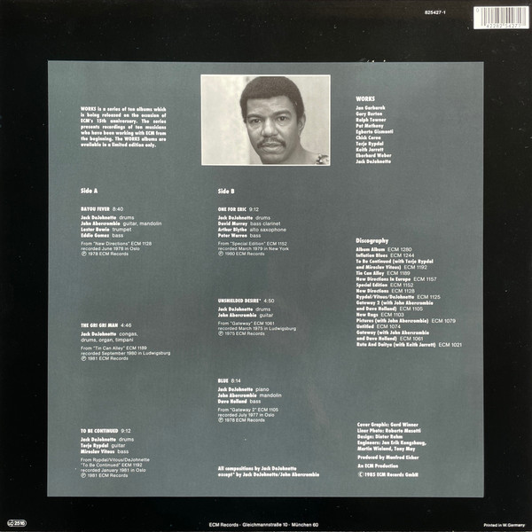 Jack DeJohnette - Works | ECM Records (825 427-1) - 2 Jack DeJohnette - Works | ECM Records (825 427-1) - 2