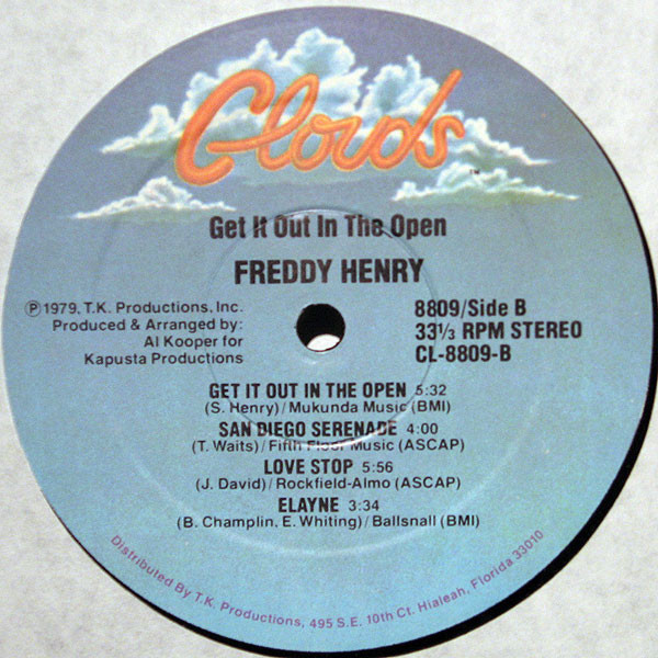 Freddy Henry - Get It Out In The Open | Clouds (CL-8809) - 4 Freddy Henry - Get It Out In The Open | Clouds (CL-8809) - 4