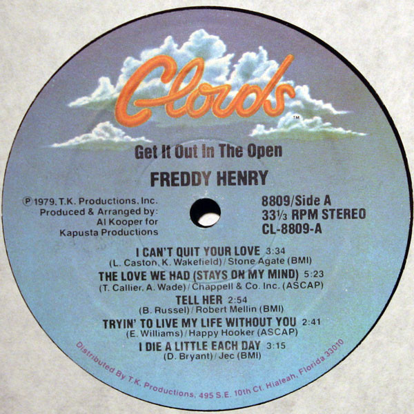 Freddy Henry - Get It Out In The Open | Clouds (CL-8809) - 3 Freddy Henry - Get It Out In The Open | Clouds (CL-8809) - 3