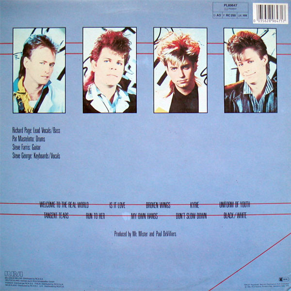 Mr. Mister - Welcome To The Real World | RCA (PL89647) - main Mr. Mister - Welcome To The Real World | RCA (PL89647) - main