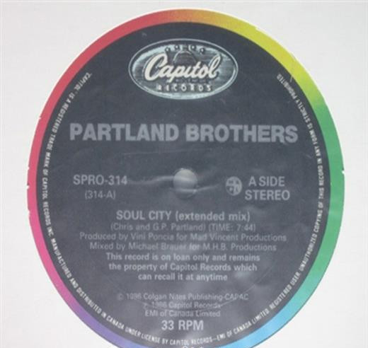 The Partland Brothers - Soul City | Capitol Records (SPRO-314) - main