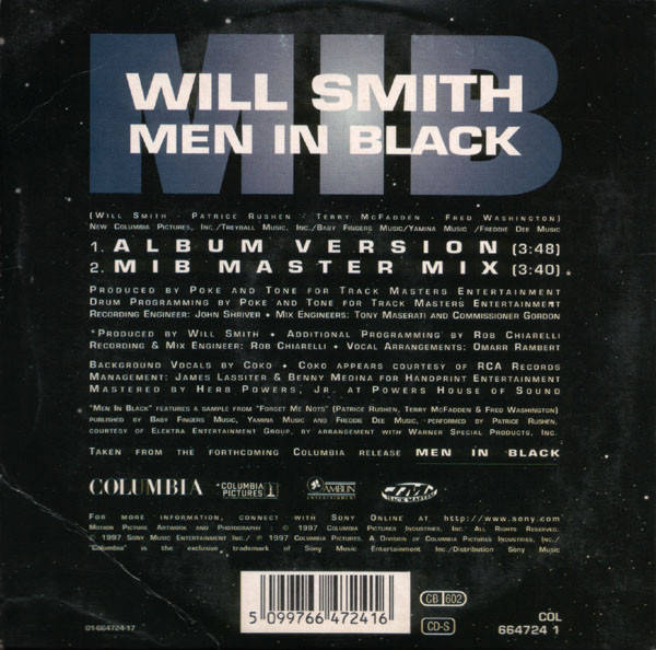 Will Smith - Men In Black | Columbia (664724 1) - 2 Will Smith - Men In Black | Columbia (664724 1) - 2