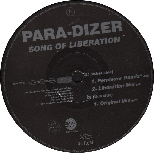 Para-Dizer - Song Of Liberation | Ultraphonic (4509-98762-0) - 3