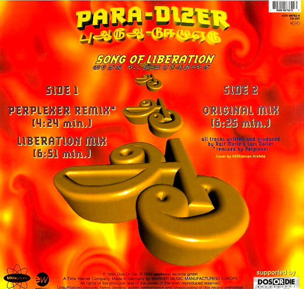 Para-Dizer - Song Of Liberation | Ultraphonic (4509-98762-0) - 2
