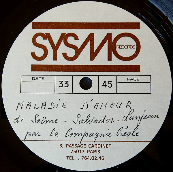 La Compagnie Créole - Maladie D'amour | Not On Label (none) - main