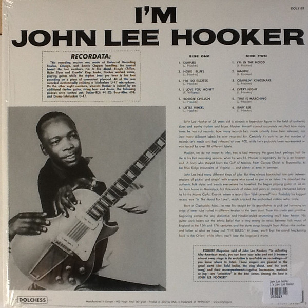 John Lee Hooker - I'm John Lee Hooker | DOL (DOL1107) - 3 John Lee Hooker - I'm John Lee Hooker | DOL (DOL1107) - 3