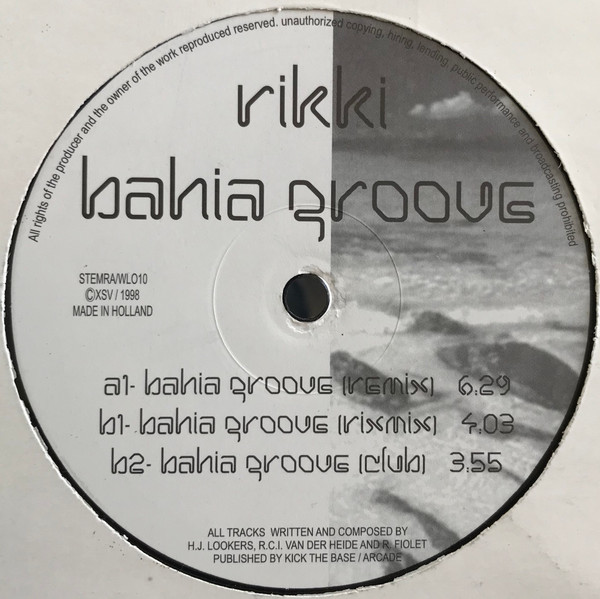 Rikki - Bahia Groove | Not On Label (WL010) - 2