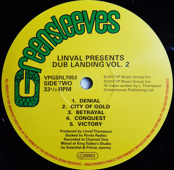 Linval Thompson - Dub Landing Vol.2 | Greensleeves Records (VPGSRL7053) - 4