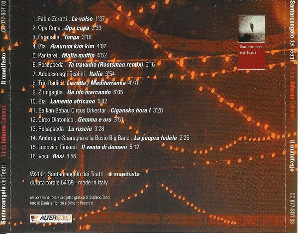 Various - Circo Inferno Cabaret - Musiche da Santarcangelo dei Teatri | Santarcangelo dei Teatri (SDT 03) - 2