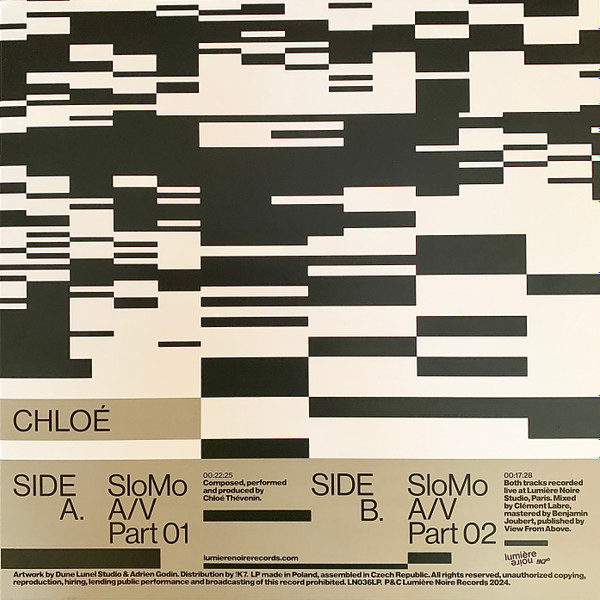 Chloé - SloMo A/V | Lumière Noire Records (LNO36LP) - main Chloé - SloMo A/V | Lumière Noire Records (LNO36LP) - main