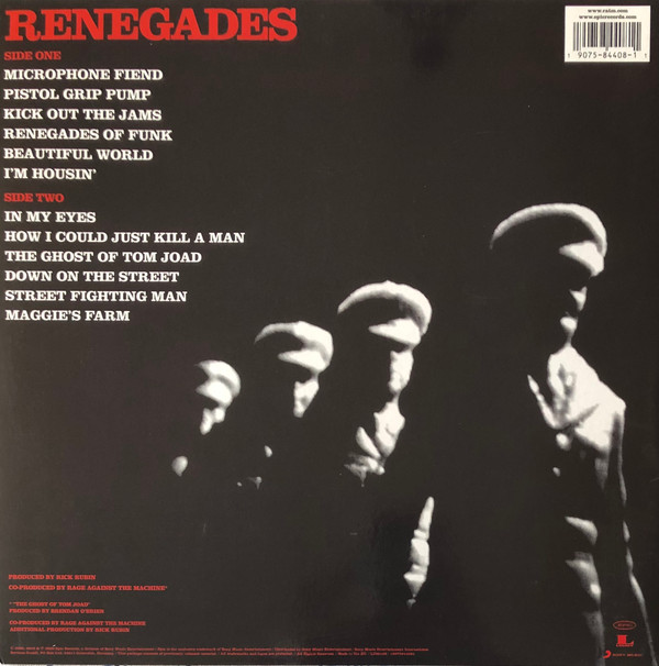 Rage Against The Machine - Renegades [Vinyl] | Epic (19075844081) - 2
