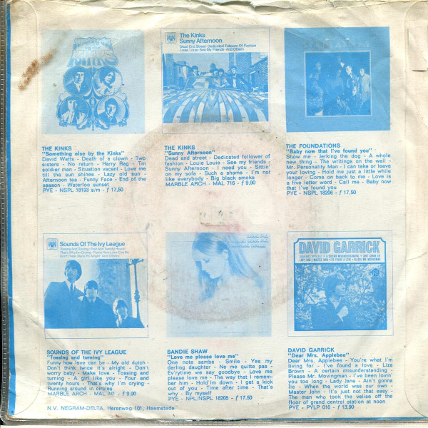 The Foundations - Any Old Time You're Lonely And Sad | Pye Records (7 N 17503) - 2 The Foundations - Any Old Time You're Lonely And Sad | Pye Records (7 N 17503) - 2