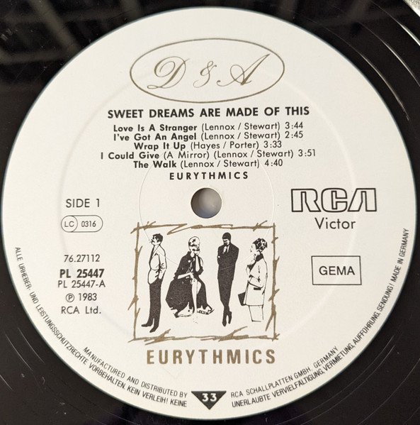 Eurythmics - Sweet Dreams Are Made Of This | RCA (PL 25447) - 3 Eurythmics - Sweet Dreams Are Made Of This | RCA (PL 25447) - 3