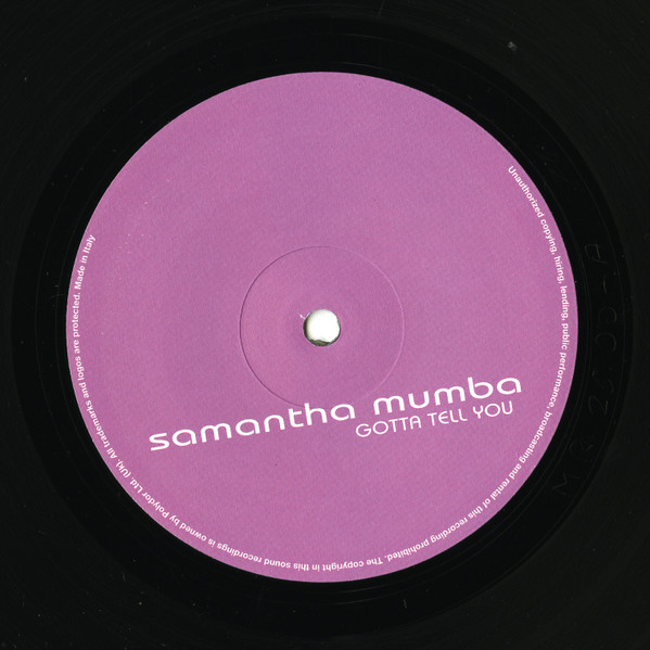 Samantha Mumba - Gotta Tell You | Major Records (MR 25-00) - 4