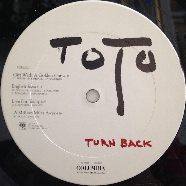 Toto - Turn Back | Columbia (FC 36813) - 3