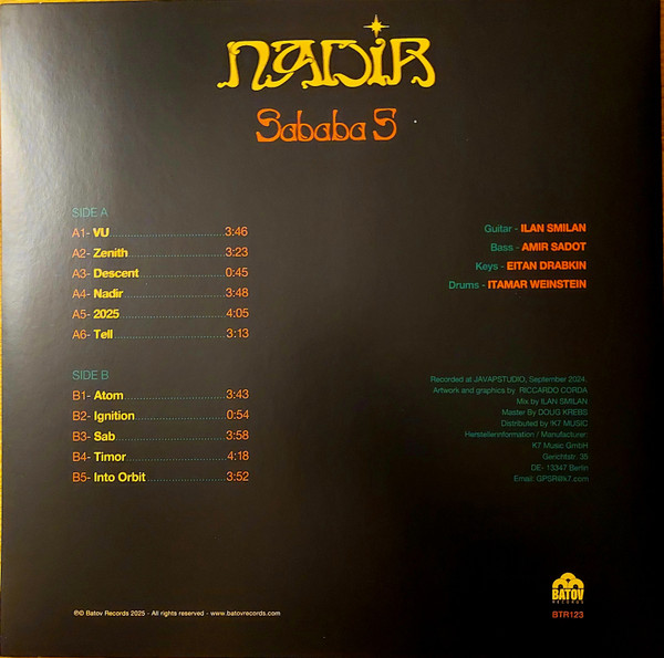 Sababa 5 - Nadir | Batov Records (BTR123) - 2 Sababa 5 - Nadir | Batov Records (BTR123) - 2