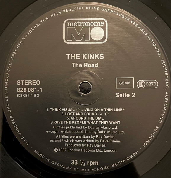 The Kinks - The Road | Metronome (828 081-1) - 4