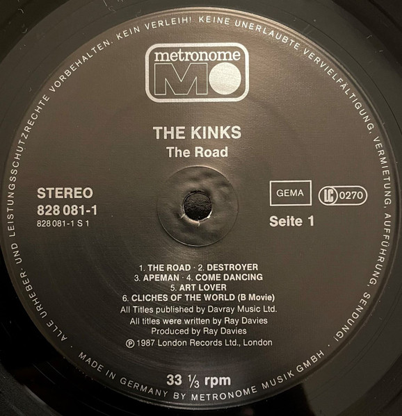 The Kinks - The Road | Metronome (828 081-1) - 3