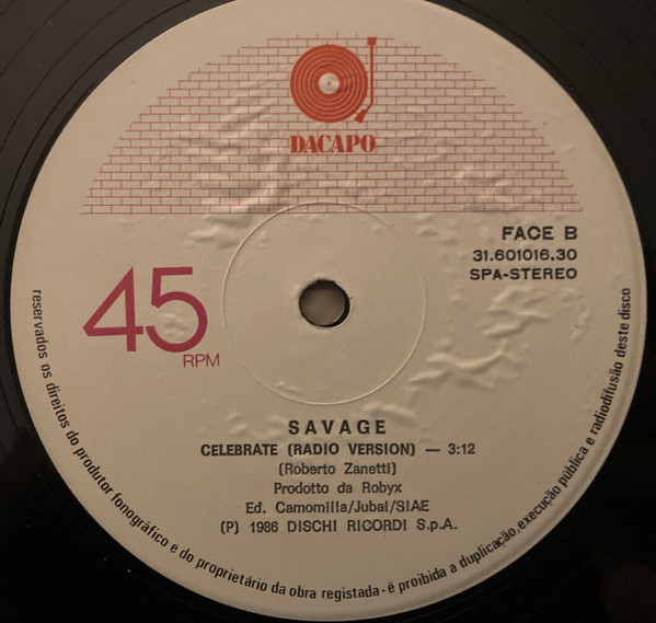 Savage - Celebrate | Dacapo (31.601016.30) - 3