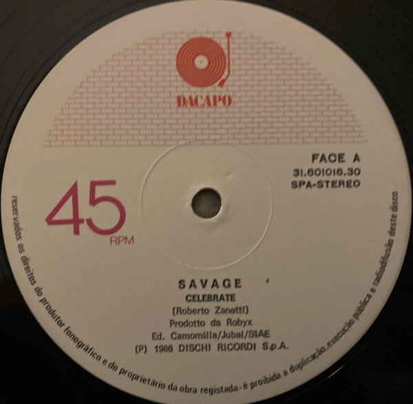 Savage - Celebrate | Dacapo (31.601016.30) - 2